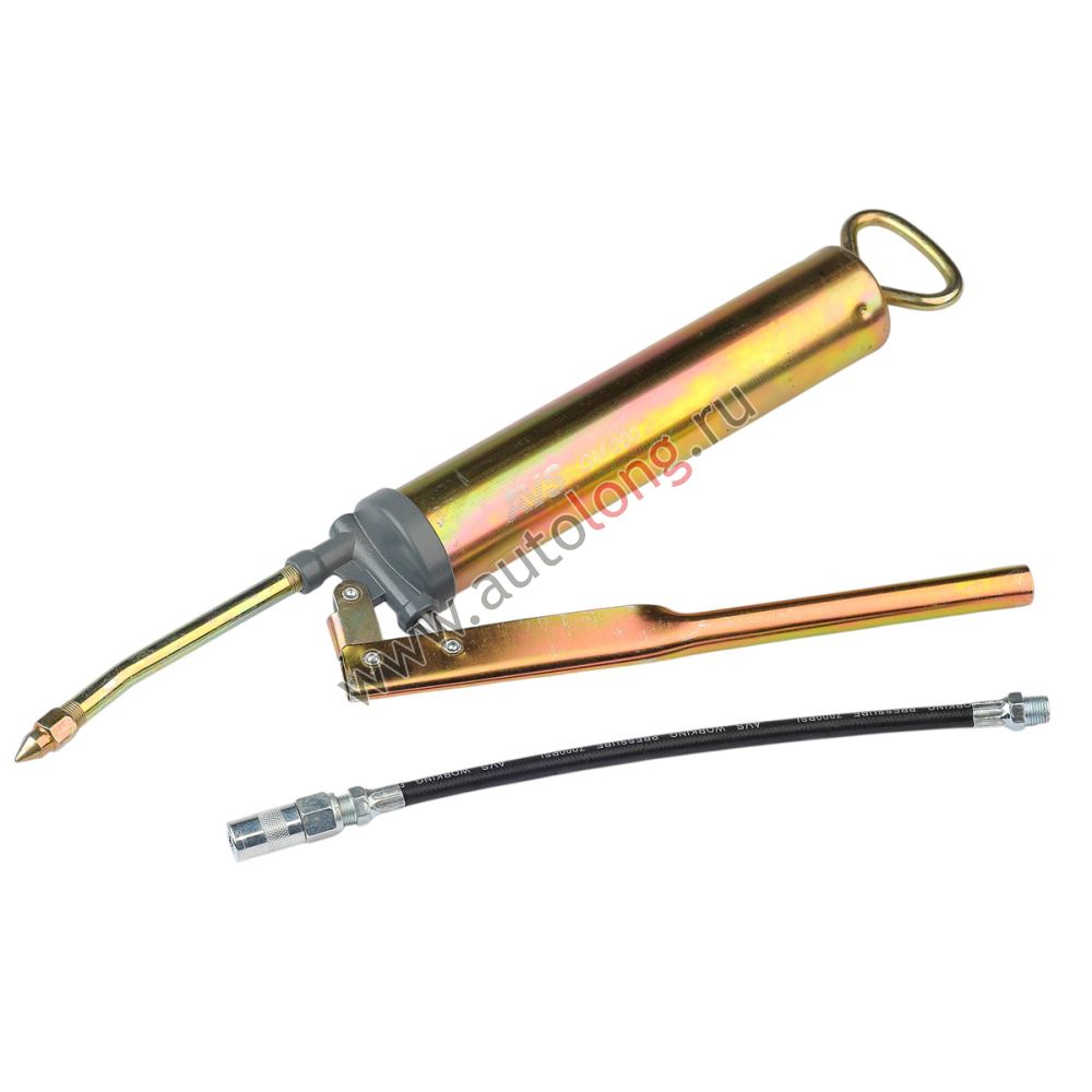 Шприц рычажно-плунжерный 200 мл ручной (гибкий шланг, трубка) AVS GM-200 Шприц рычажно-плунжерный 200 мл ручной (гибкий шланг, трубка) AVS GM-200