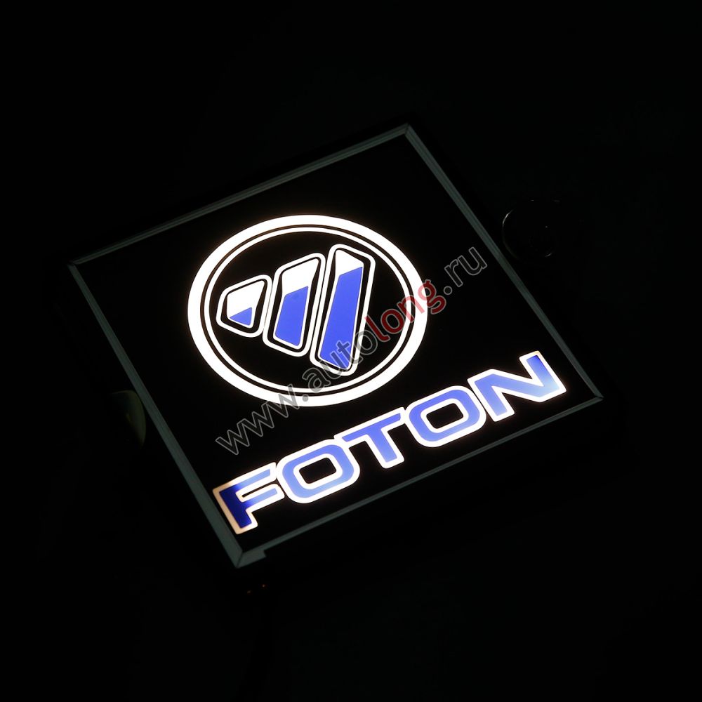 Светящаяся табличка в кбину FOTON 12В, 150х150мм Светящаяся табличка в кбину FOTON 12В, 150х150мм
