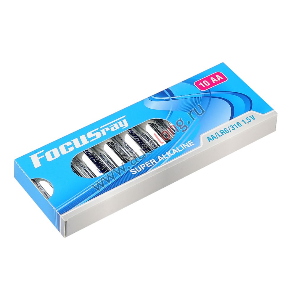 Батарейки пальчиковые АА 1,5В FOCUSray SUPER ALKALINE тип LR6/BOX10 1/24/48 (10 шт.) Батарейки пальчиковые АА 1,5В FOCUSray SUPER ALKALINE тип LR6/BOX10 1/24/48 (10 шт.)