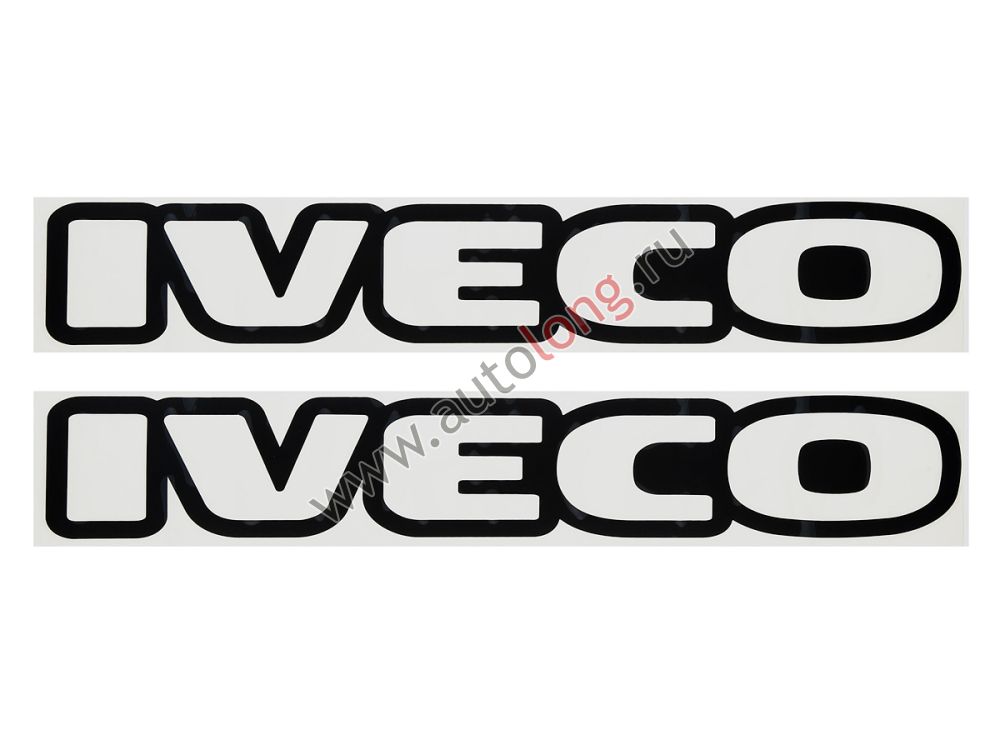 Наклейки на авто IVECO (45х34 см) вырезанные Черные (комплект на две стороны) Наклейки на авто IVECO (45х34 см) вырезанные Черные (комплект на две стороны)