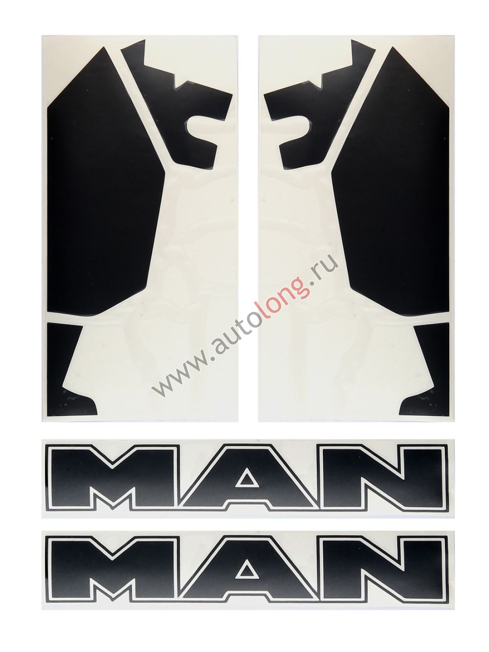 Наклейки на авто MAN (45х34 см) вырезанные Черные (комплект на две стороны) Наклейки на авто MAN (45х34 см) вырезанные Черные (комплект на две стороны)
