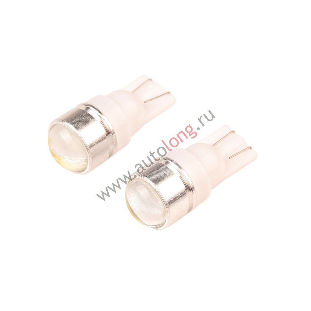 Лампа светодиодная W5W (T10) 1SMD (COB) 12 v,LENS WHITE в габариты, подсветку номера и дверей (2 шт) Лампа светодиодная W5W (T10) 1SMD (COB) 12 v,LENS WHITE в габариты, подсветку номера и дверей (2 шт)