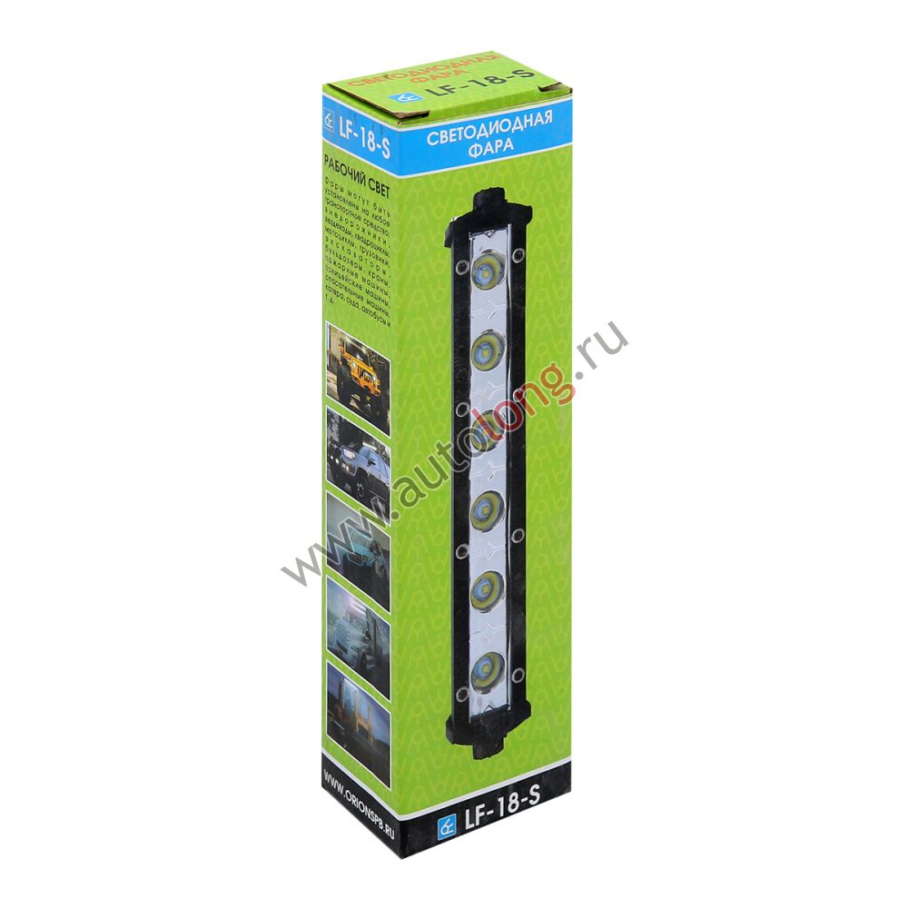 Светодиодная балка LF-18-S дальний свет (6 LED, 18W) металлический корпус Светодиодная балка LF-18-S дальний свет (6 LED, 18W) металлический корпус