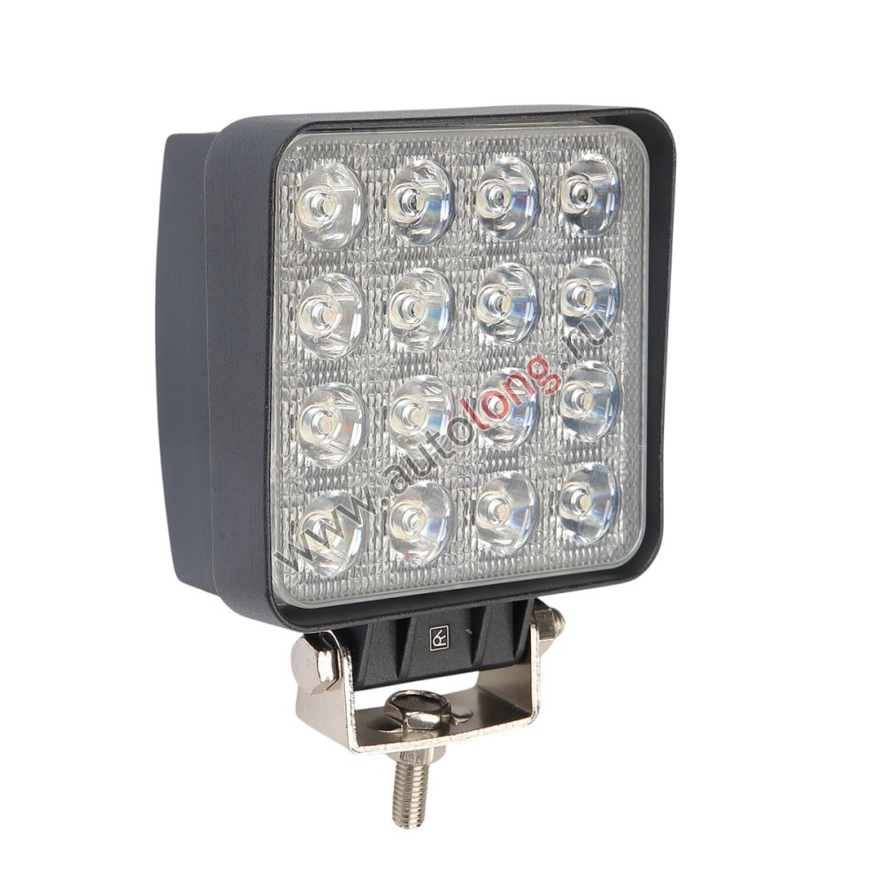 Фара светодиодная WL-148CS дальний свет Квадратная (16 LED, 48W) металлический корпус Фара светодиодная WL-148CS дальний свет Квадратная (16 LED, 48W) металлический корпус