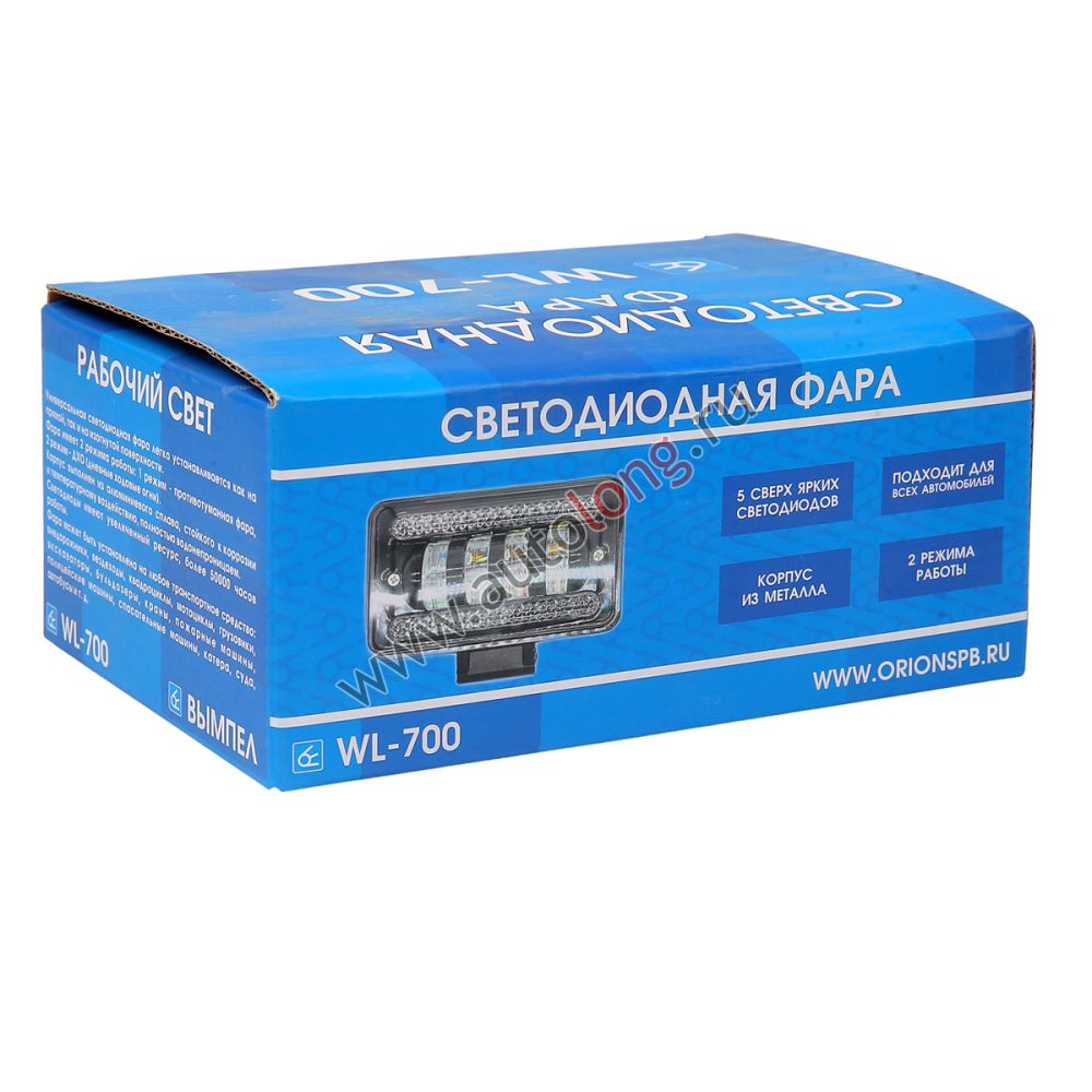 Фара светодиодная WL-700 фара с ДХО (4LED, 60 6W) Фара светодиодная WL-700 фара с ДХО (4LED, 60 6W)