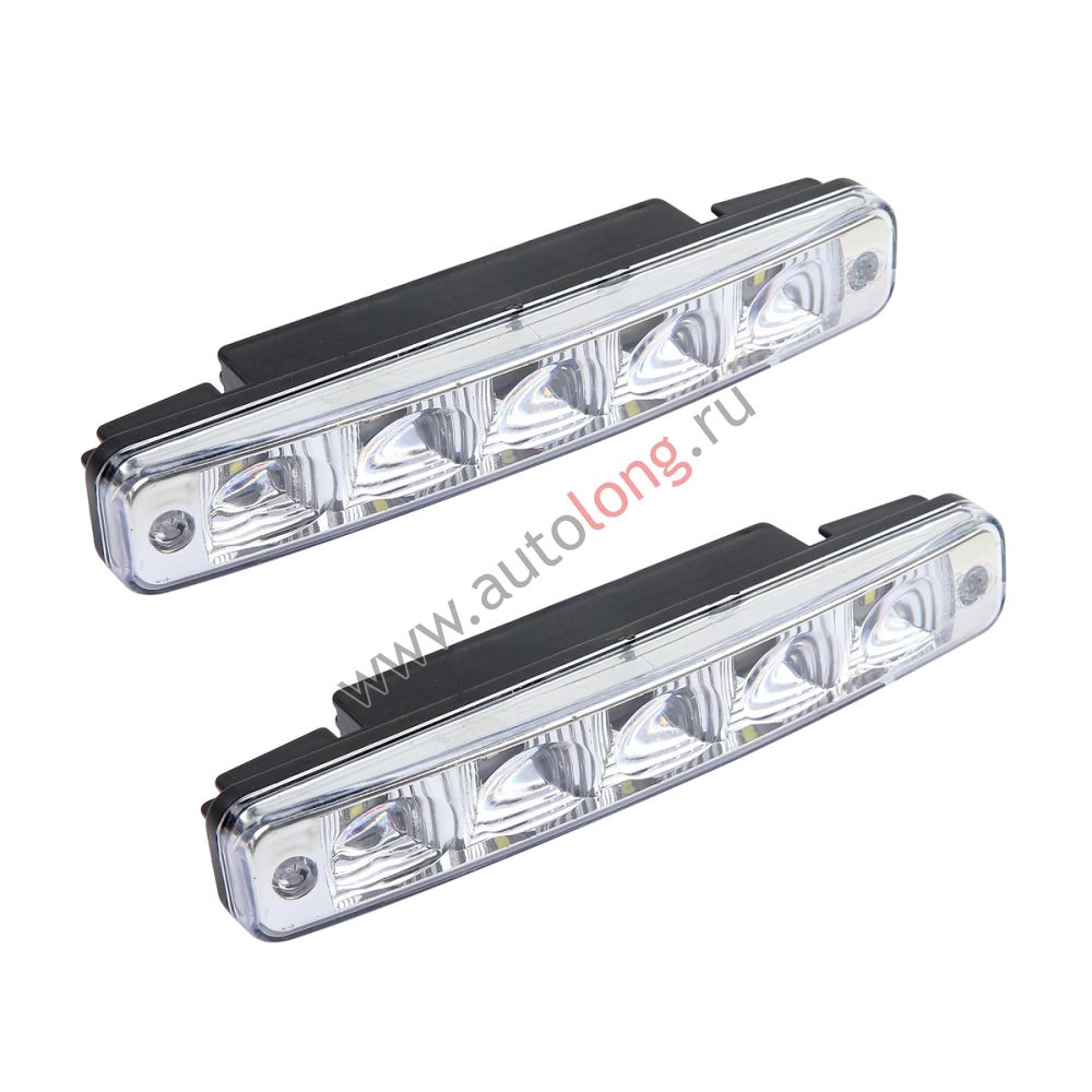 Дневные ходовые огни Вымпел DRL-FL5-FLUX, 12В, 5 LED, комплект 2 шт Дневные ходовые огни Вымпел DRL-FL5-FLUX, 12В, 5 LED, комплект 2 шт