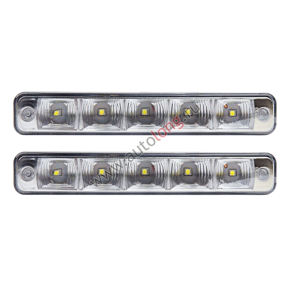 Дневные ходовые огни Вымпел DRL-FL5-FLUX, 12В, 5 LED, комплект 2 шт Дневные ходовые огни Вымпел DRL-FL5-FLUX, 12В, 5 LED, комплект 2 шт