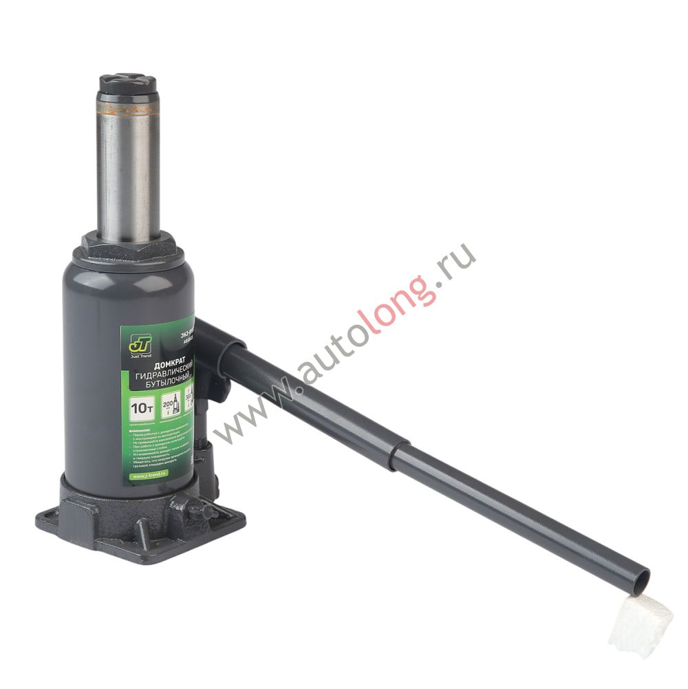 Домкрат бутылочный Just Trend JHJ-B10T, 10 тонн (200-385 мм) Домкрат бутылочный Just Trend JHJ-B10T, 10 тонн (200-385 мм)