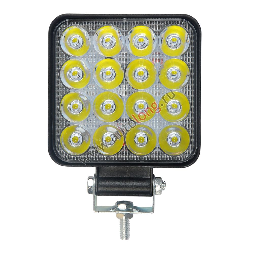 Фара рабочего света MINI 16 led, 48W, 12-24V (2 режима) Фара рабочего света MINI 16 led, 48W, 12-24V (2 режима)