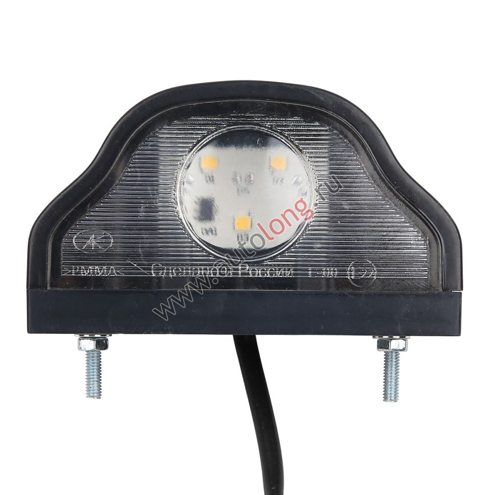 Подсветка номера ПН-01.3717-05 (12/24В) LED черный ЛИНЗА Подсветка номера ПН-01.3717-05 (12/24В) LED черный ЛИНЗА