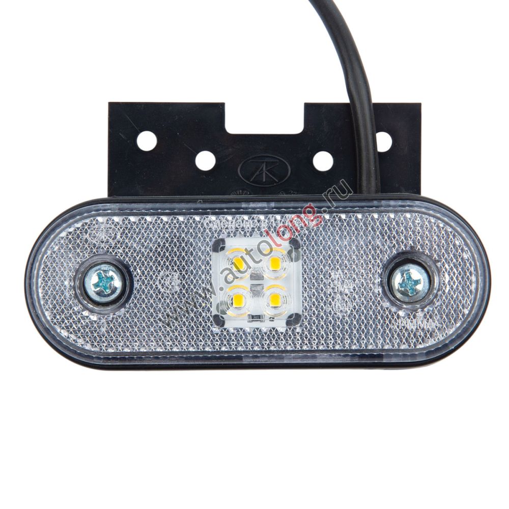 Фонарь маркерный 100.3731-01-К (12/24В) белый LED (С КРОНШТЕЙНОМ) Фонарь маркерный 100.3731-01-К (12/24В) белый LED (С КРОНШТЕЙНОМ)