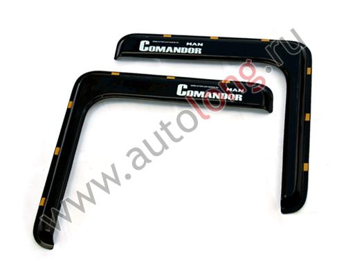 Дефлектор на MAN COMANDOR (большой угловой) Черный Дефлектор на MAN COMANDOR (большой угловой) Черный