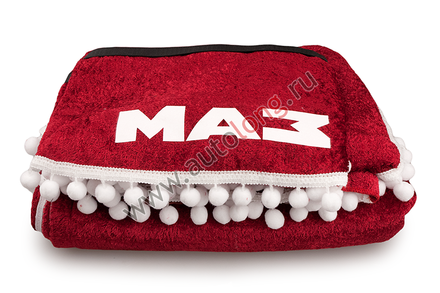 Шторы комплект MAZ EURO Красные (шторы на лобовое и спальник, ламбрекен на лобовое и спальник)