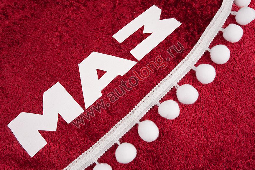 Шторы комплект MAZ EURO Красные (шторы на лобовое и спальник, ламбрекен на лобовое и спальник)