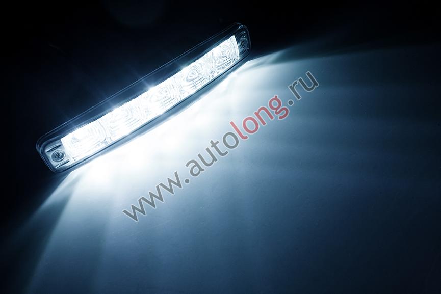 Наличие товара Ходовые огни 5 LED 16 cm 24V (белый) комплект