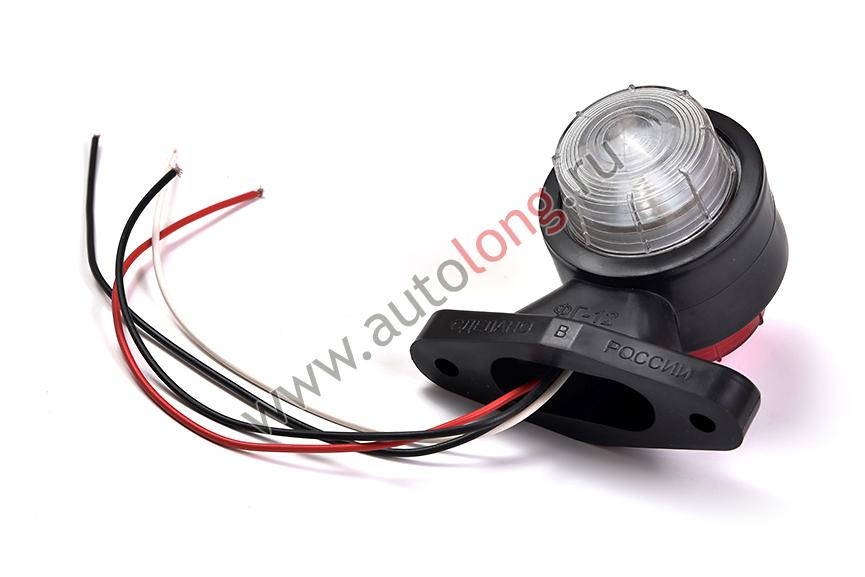Указатель габаритов диодный ФГ-12 6LED (красно-белый свет) 24В купить ...