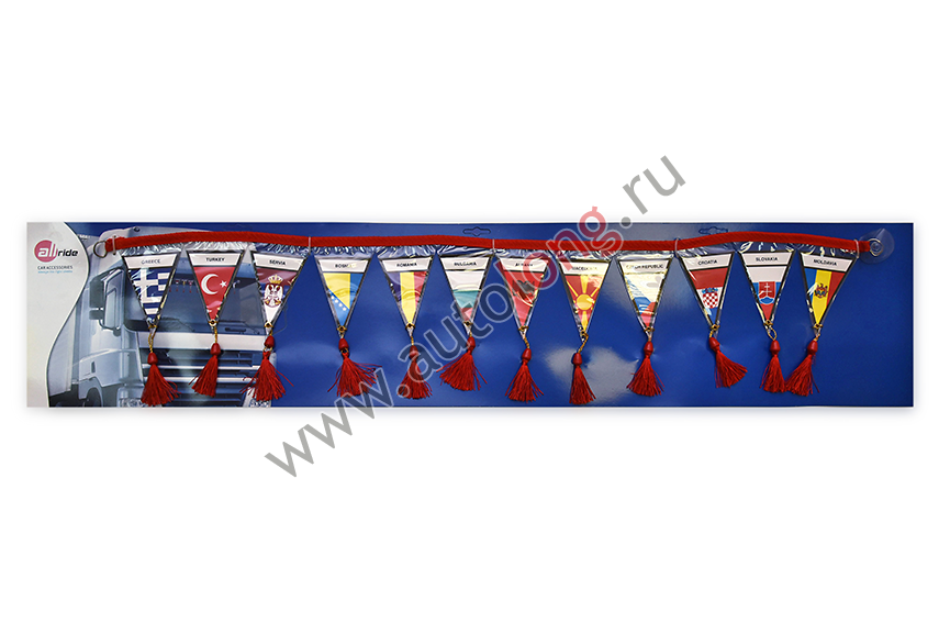 Гирлянда Brauberg из флагов России треугольные флажки 2,5 м