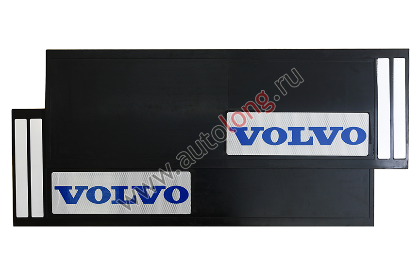 Брызговики длинномеры из 2-х частей светоотражающие VOLVO (Синие) Резина