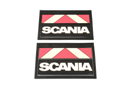 Брызговики задние (красно-белые) SCANIA Брызговики задние (красно-белые) SCANIA