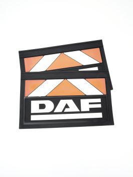 Брызговики задние (красно-белые) DAF резина Брызговики задние (красно-белые) DAF резина