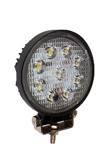 Фара противотуманная универсальная 12/27V HM-27W-R 9 диодов круглая 5027B FLOOD Фара противотуманная универсальная 12/27V HM-27W-R 9 диодов круглая 5027B FLOOD