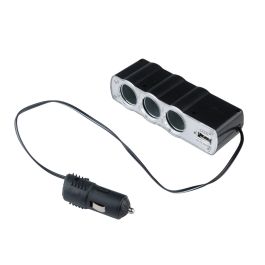Разветвитель прикуривателя 3-х фазный (12-24V с USB) Разветвитель прикуривателя 3-х фазный (12-24V с USB)
