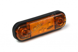 Габарит светодиодный MINI 6 LED Samsung Желтый (12-24V) Габарит светодиодный MINI 6 LED Samsung Желтый (12-24V)