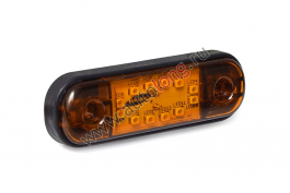 Габарит светодиодный MINI Samsung 12 LED Желтый (12-24V) Габарит светодиодный MINI Samsung 12 LED Желтый (12-24V)
