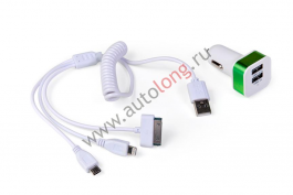 Зарядное устройство для мобил. тел. APPLE, SAMSUNG, Micro USB Зарядное устройство для мобил. тел. APPLE, SAMSUNG, Micro USB