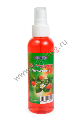 Ароматизатор спрей AIR-FRESHENER 150мл.ЗЕМЛЯНИКА Ароматизатор спрей AIR-FRESHENER 150мл.ЗЕМЛЯНИКА