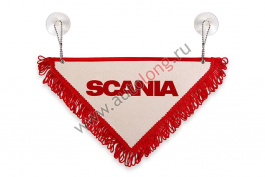 Вымпел широкий SCANIA красный Вымпел широкий SCANIA красный