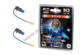 Галогенная лампа для авто AVS ATLAS 24В H3 70W 5000К (2 шт.) Галогенная лампа для авто AVS ATLAS 24В H3 70W 5000К (2 шт.)