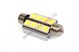 Лампа FT-8 SMD 5050 (салон) 39мм 24V Лампа FT-8 SMD 5050 (салон) 39мм 24V