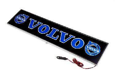 Табличка светящаяся в спальник VOLVO Прямоугольные (24V) Синий 20х90 Табличка светящаяся в спальник VOLVO Прямоугольные (24V) Синий 20х90