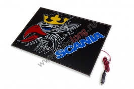 Табличка светящаяся в спальник SCANIA- ОРЕЛ (24V) 40х60 Табличка светящаяся в спальник SCANIA- ОРЕЛ (24V) 40х60