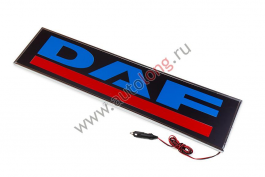 Табличка светящаяся в спальник DAF Прямоуг (24V) Сине-Красный 20х90 Табличка светящаяся в спальник DAF Прямоуг (24V) Сине-Красный 20х90