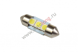 Лампа 3 диода 24V (салон) 31мм платформа Лампа 3 диода 24V (салон) 31мм платформа