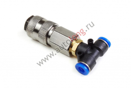 Соединитель D=6 мм c MINI быстросъемом Соединитель D=6 мм c MINI быстросъемом