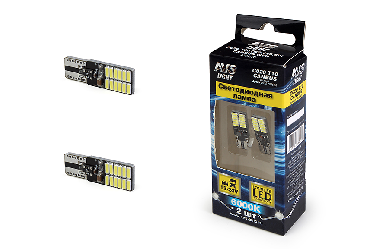 Комплект светодиодных ламп 12-24В C020 T10 CANBUS 24SMD 4010 (2 шт.) Комплект светодиодных ламп 12-24В C020 T10 CANBUS 24SMD 4010 (2 шт.)