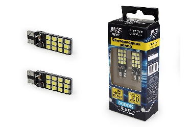 Комплект светодиодных ламп 12-24В C107 T10 24SMD 2835 (2 шт) Комплект светодиодных ламп 12-24В C107 T10 24SMD 2835 (2 шт)