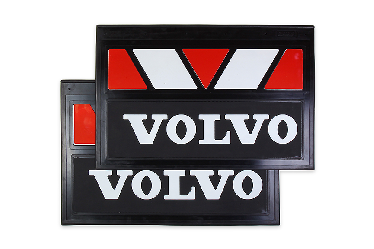 Брызговики задние 600х400 мм VOLVO (красно-белый) Брызговики задние 600х400 мм VOLVO (красно-белый)