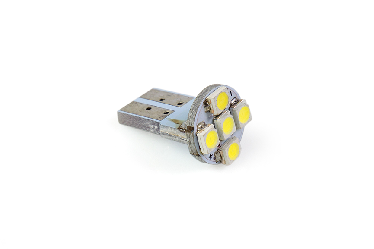 Лампа безцокольная 5 LEDS-PCB Белый 24V