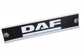 Табличка светящаяся черная DAF 24V (10х50 см)