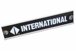 Табличка светящаяся черная INTERNATIONAL 12V (10х50 см)