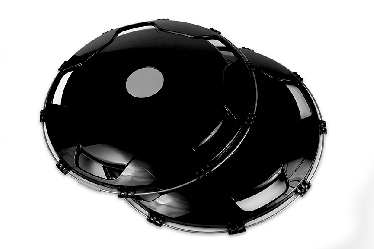 Колпак колеса декоративный пластик задний черный R-22,5 (кт.)