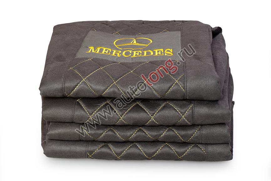 Чехол-сиденья стеганый (Alicante) MERCEDES AXOR 2012 > (1 ремень) 2 выс.сиденья СЕРЫЙ Чехол-сиденья стеганый (Alicante) MERCEDES AXOR 2012 > (1 ремень) 2 выс.сиденья СЕРЫЙ