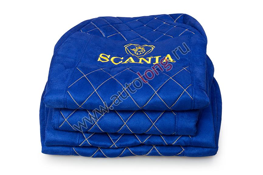 Чехол сиденья стеганый SCANIA 5 (2 ремня, 2 высоких сиденья) Синий (Alicante) Чехол сиденья стеганый SCANIA 5 (2 ремня, 2 высоких сиденья) Синий (Alicante)
