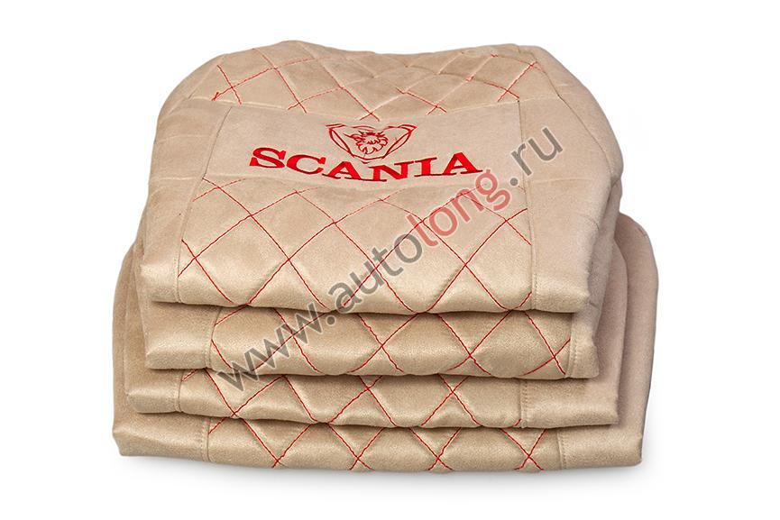 Чехол сиденья стеганый SCANIA 5 (2 ремня, 2 высоких сиденья) Бежевый (Alicante) Чехол сиденья стеганый SCANIA 5 (2 ремня, 2 высоких сиденья) Бежевый (Alicante)