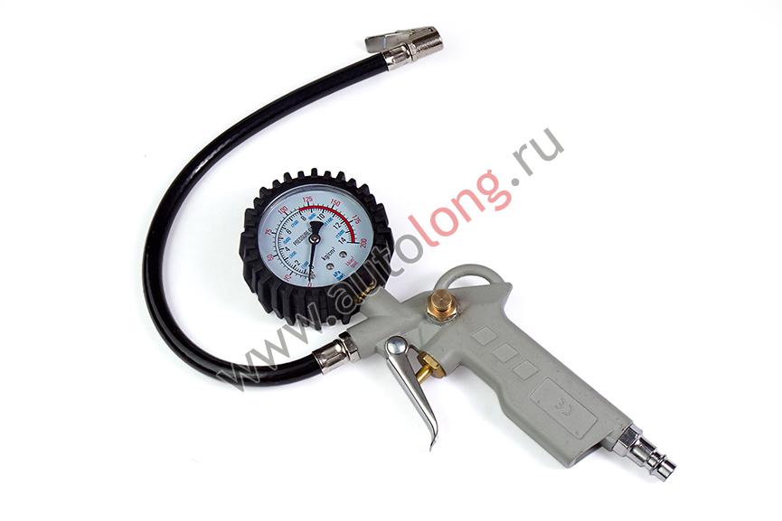 Пистолет подкачки шин с манометром и шлангом (14 атм) Автолонг TG-04 Пистолет подкачки шин с манометром и шлангом (14 атм) Автолонг TG-04