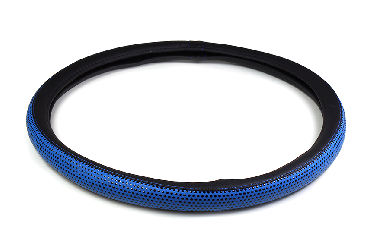 Оплетка грузовая для руля 44-46 см экокожа Синяя (DAF, MAN, MB,VOLVO,IVECO,RENAULT)